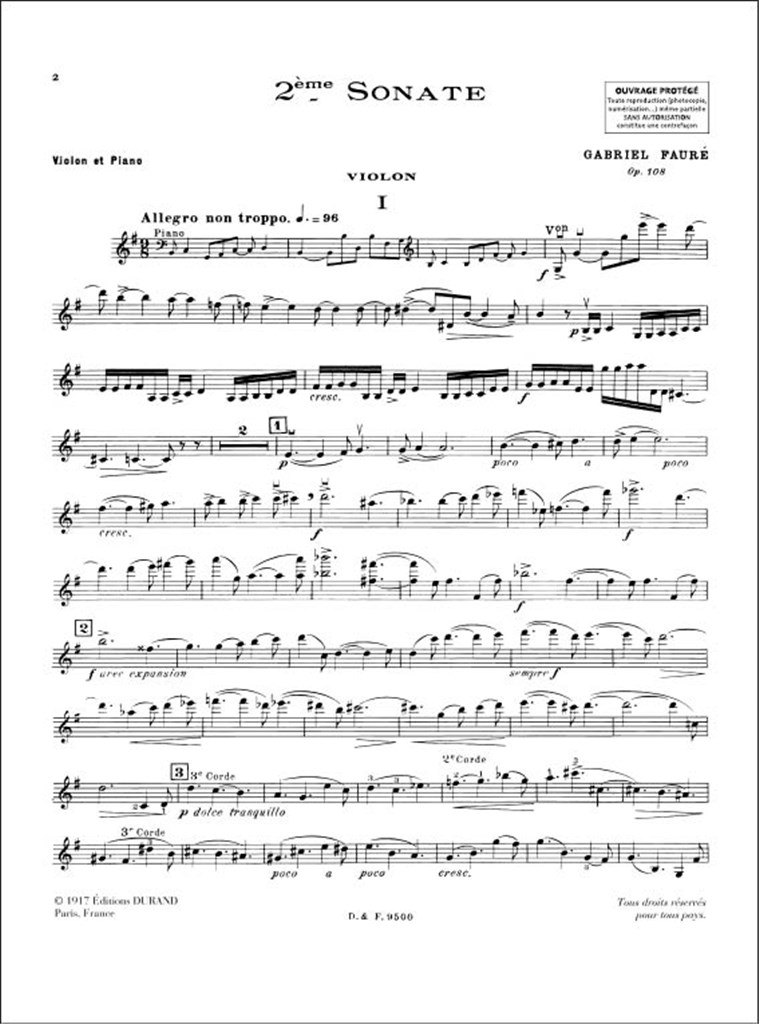 Sonate N 2 Op 108